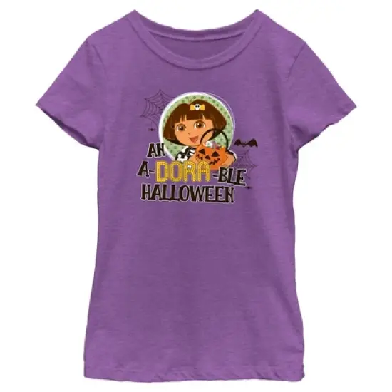 Girl's Dora the Explorer An A-Dora-Ble Halloween T-Shirt image {3}