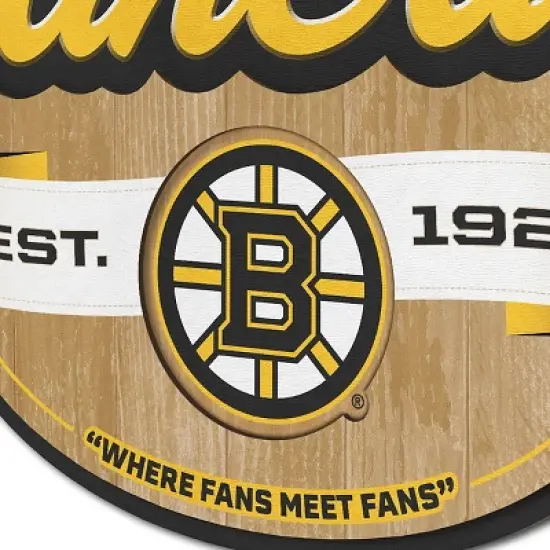 NHL Boston Bruins Fan Cave Sign image {3}