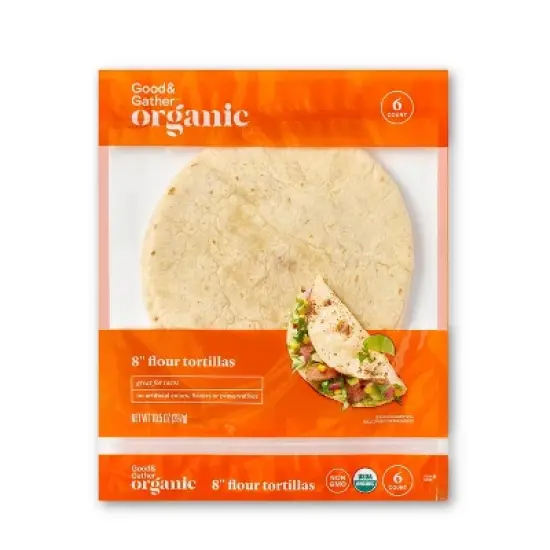 8" Organic Flour Tortilla - 6ct - Good & Gather&trade; image {3}