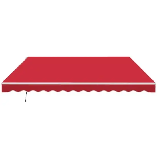 Anybear 12' x 10' Retractable Awning Patio Awnings, Sun Shade Shelter with Manual Crank Handle, for Deck, Balcony, Yard image {11}