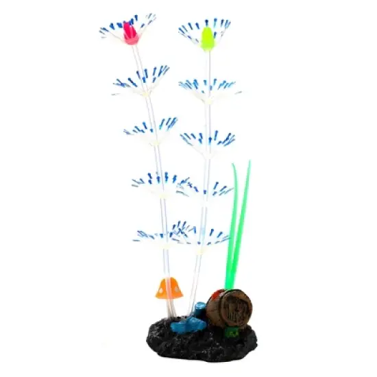Unique Bargains Aquarium Simulation Coral Silicone Fluorescent 2.72"x7.48" Ornaments Decor image {7}