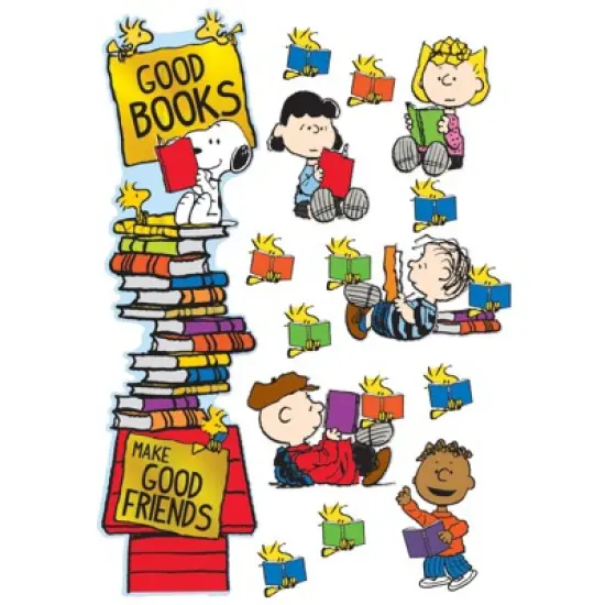 Eureka Peanuts Reading All-In-One Door Decor Kit image {1}