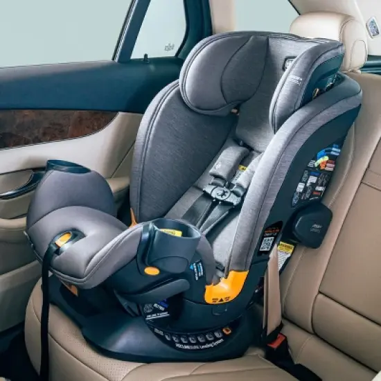 Chicco OneFit LX ClearTex All-in-One Convertible Car Seat - Smoke image {16}