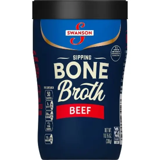 Swanson Sipping Beef Bone Broth Microwavable Cup - 10.75oz image {7}