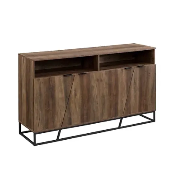 58" 4 Door Contemporary Storage Console Sideboard - Saracina Home image {8}