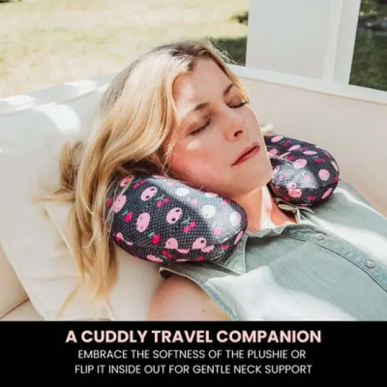 Surreal Entertainment Sanrio Kuromi Reversible Neck Roll Pillow and Plush Toy image {4}