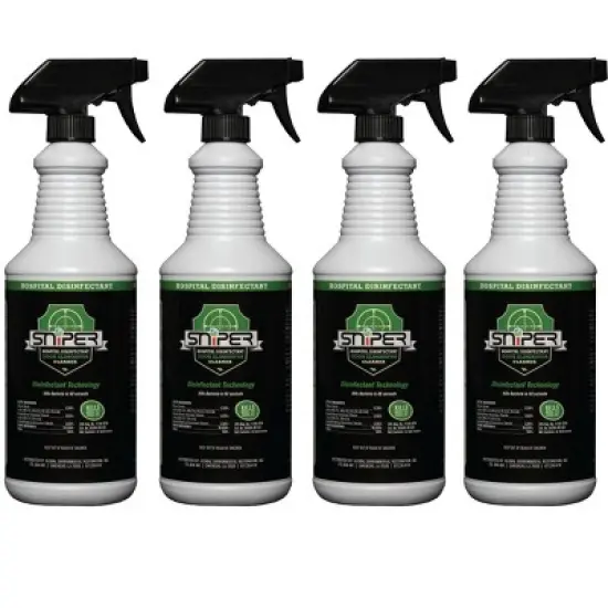 SNiPER Hospital Disinfectant, Odor Eliminator & All-Purpose Cleaner, 32 Fluid Ounce Spray image {5}