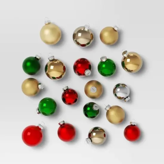 42ct Round Glass Christmas Tree Ornament Set - Wondershop&trade; image {5}