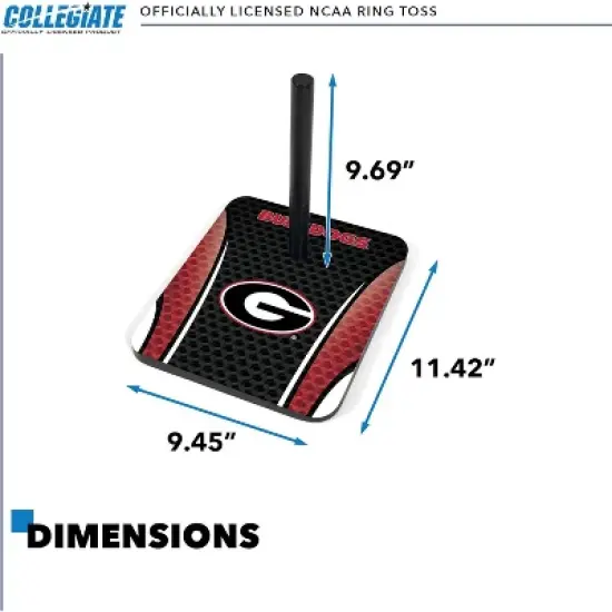 NCAA Georgia Bulldogs Solid Wood Quoits Toss Game image {2}