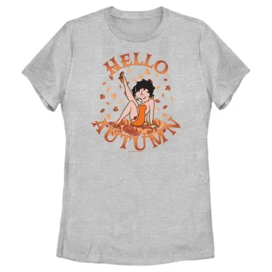 Women's Betty Boop Hello Autumn T-Shirt image {3}