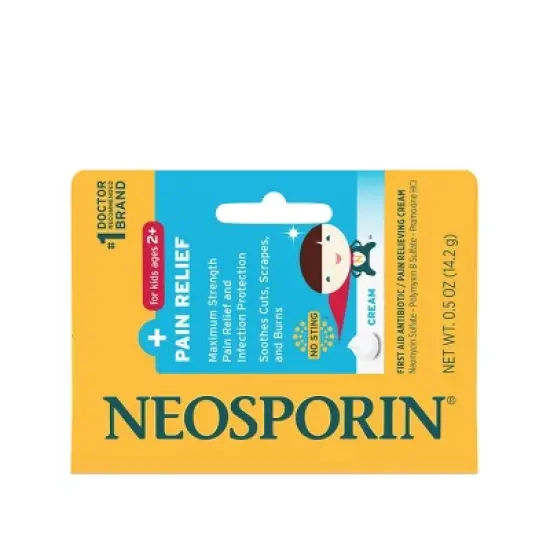 Neosporin Antibiotic and Pain Relieving Cream for Children - 0.5oz image {6}