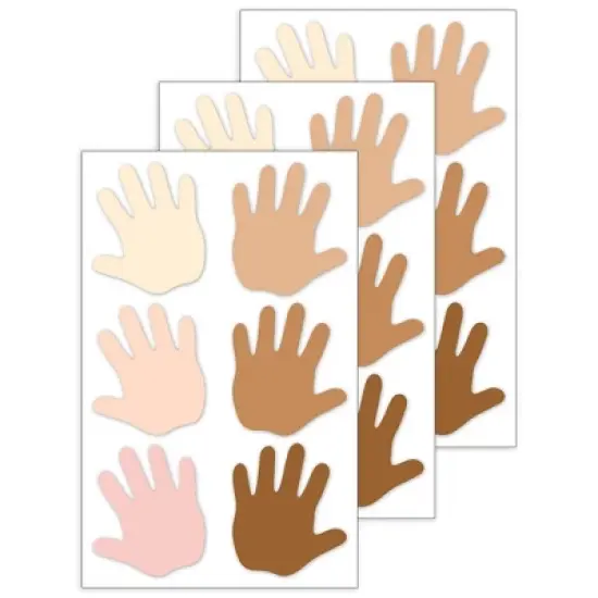 Creative Teaching Press&reg; Multicultural Hands 6" Designer Cut-Outs, 36 Per Pack, 3 Packs image {5}