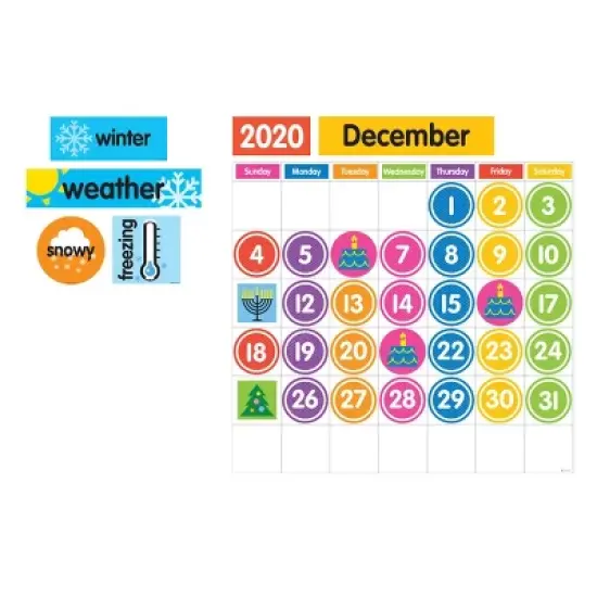 94pc Giant Magnetic Calendar Set - Dowling Magnets image {2}