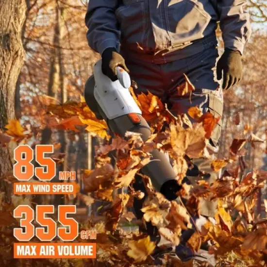 Litheli 20v 2.0Ah Battery Powered Cordless Leaf Blower image {2}
