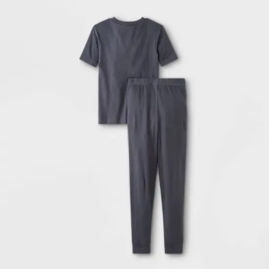 Boys' Star Wars Mandalorian 4pc Snug Fit Pajama Set - Blue 4 image {1}