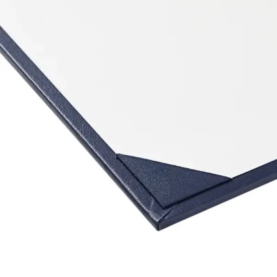 Juvale 3 Pack Navy Blue Certificate Holders with Stand - Single-Sided Document Holders for Diplomas, Awards, Certifications image {7}