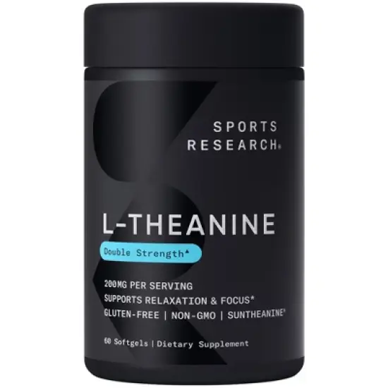 Sports Research L-theanine, 200 mg, 60 Softgels, Sports Nutrition Supplements image {5}