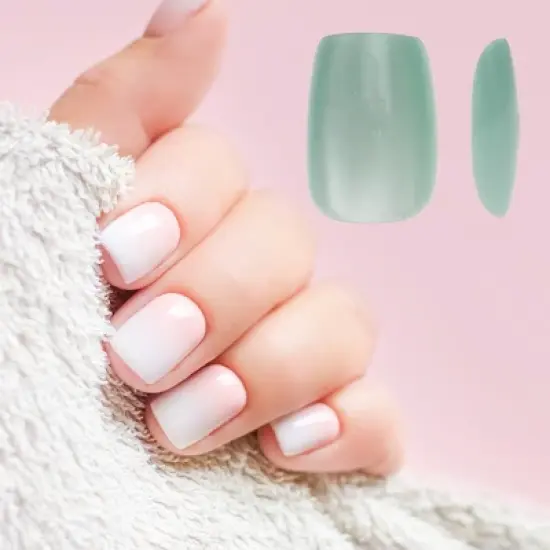 Unique Bargains Women's Full Coverage Fake Nails XS Blue 1 Pc image {3}