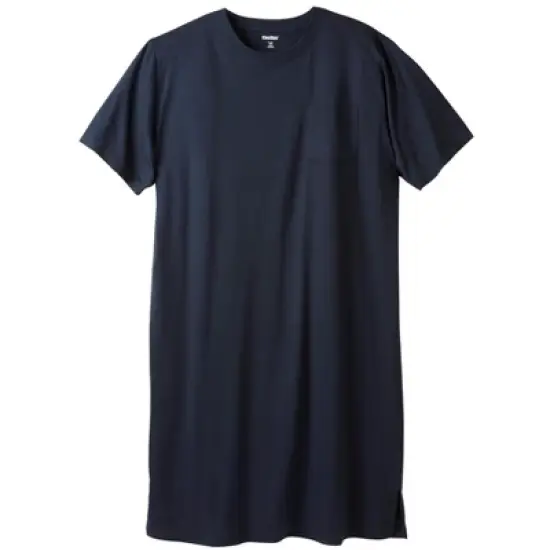 KingSize Men's Big & Tall lightweight t-shirt nightshirt image {4}