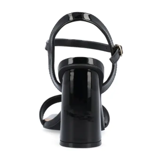 Journee Collection Womens Tivona Tru Comfort Foam Mid Heel Ankle Strap Sandals image {2}