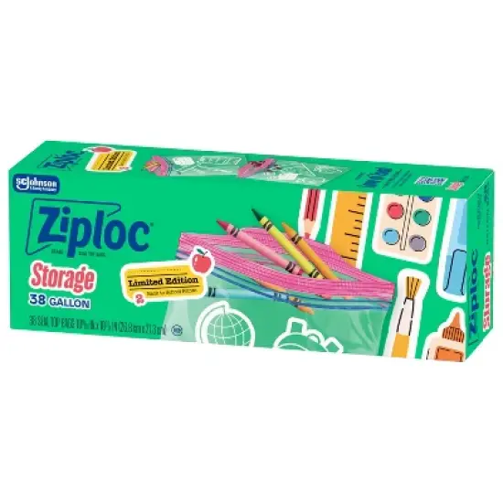 Ziploc Gallon Food Storage Bags - 38 ct - Target Exclusive Back to School Designs image {9}