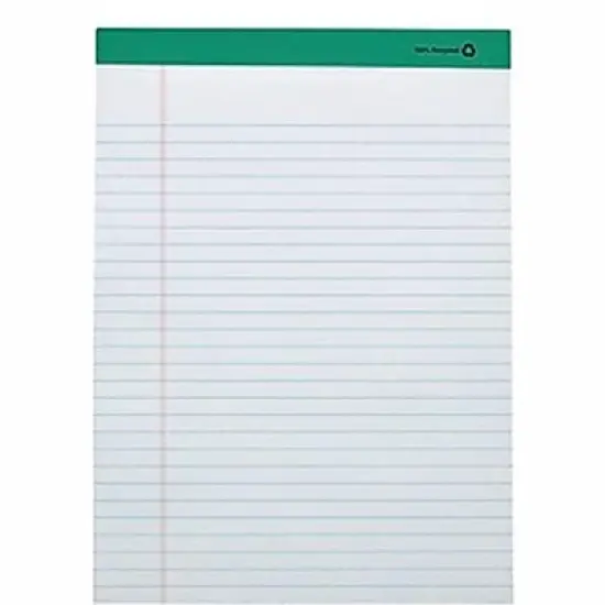 MyOfficeInnovations Notepads 8.5" x 11.75" Wide White 50 Sh./Pad 12 Pads/PK 462332 image {8}