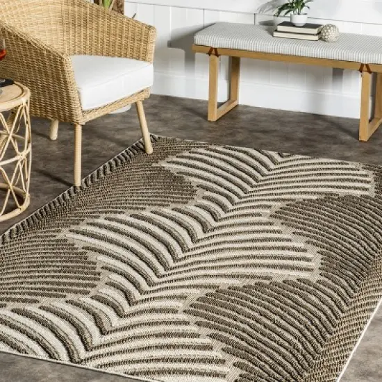 nuLOOM Mandie Modern Zebra Indoor/Outdoor Patio Area Rug image {8}