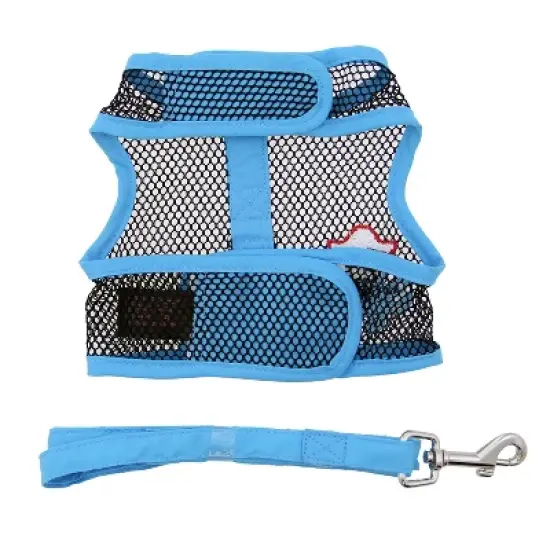 Doggie Design Cool Mesh Dog Harness Under the Sea Collection-Pirate Octopus Blue and Black image {2}