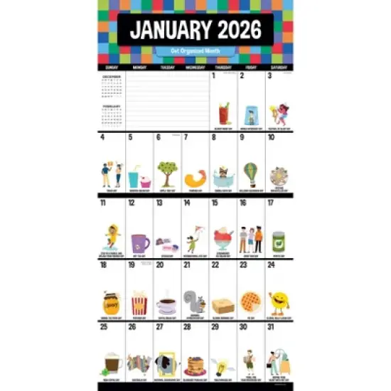 TF Publishing 13.5"x14.5" 2026 Every Day's A Holiday Wall Calendar image {5}