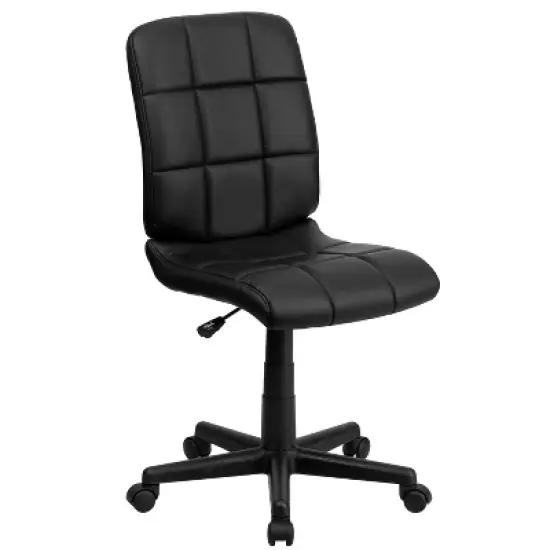 Emma and Oliver Mid-Back Quilted Vinyl Swivel Task Office Chair image {11}