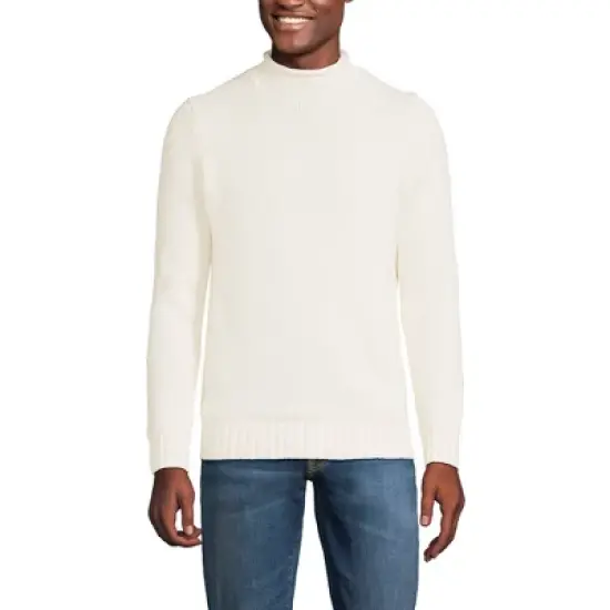 Lands' End Men's Cotton Drifter Rollneck Sweater image {4}