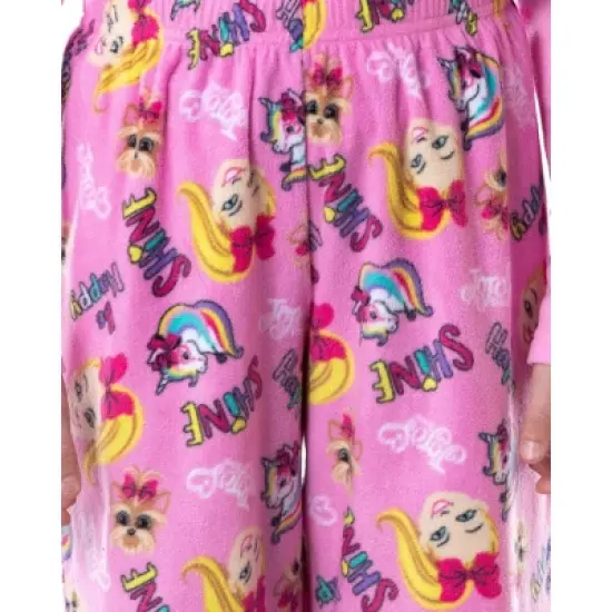 Nickelodeon Jojo Siwa Girls' Jojo and BowBow Shine 2 Piece Pajama Pant Set image {2}
