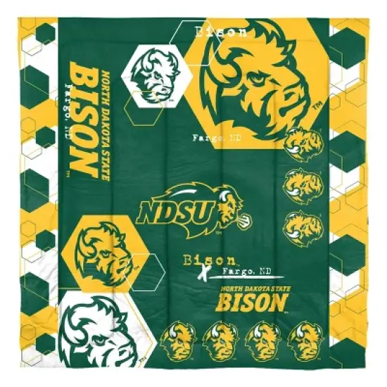 NCAA North Dakota State Bison Hexagon Comforter Set image {1}