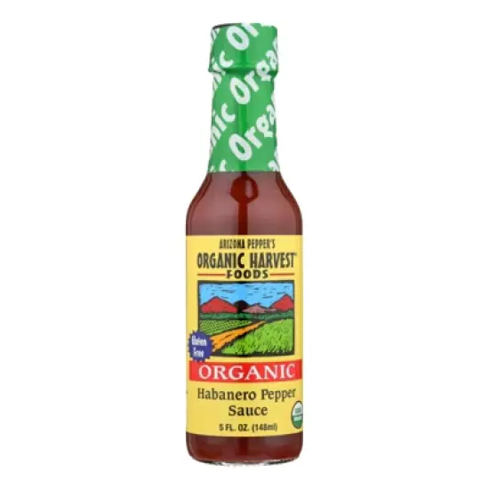 Organic Harvest Foods Organic Habanero Pepper Sauce - Case of 12/5 oz image {1}