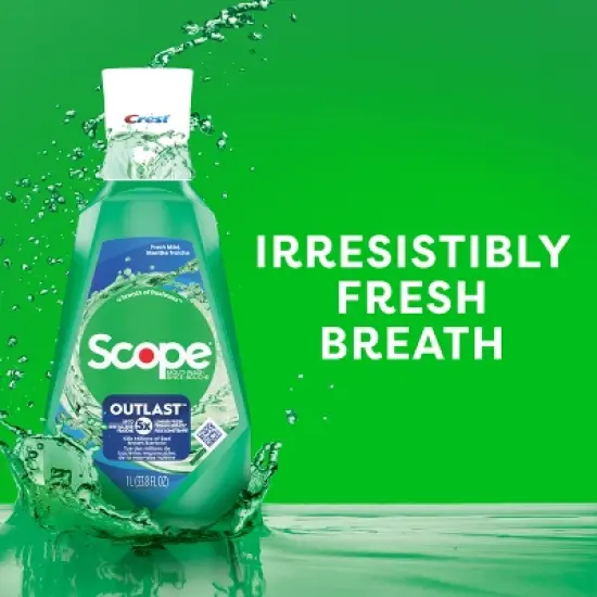 Crest Scope Outlast Mouthwash - Fresh Mint image {2}