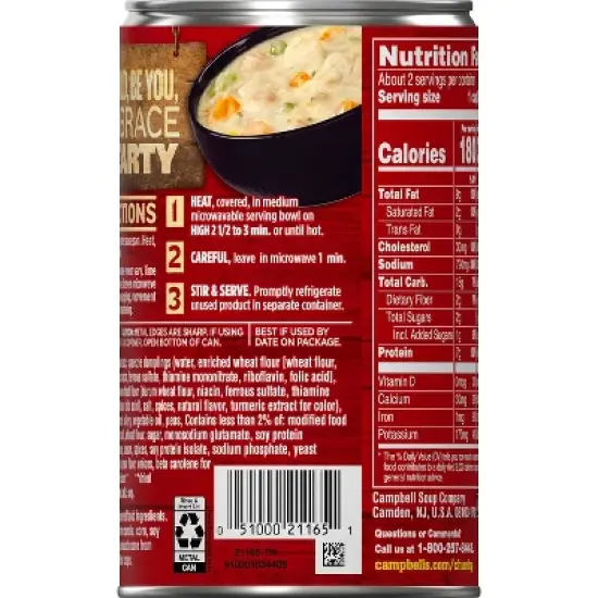 Campbell's Chunky Pub-Style Chicken Pot Pie Soup - 18.8oz image {12}