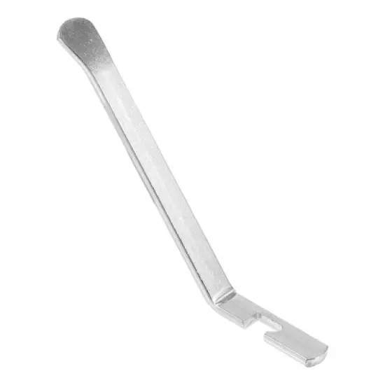 Unique Bargains Bicycle Flat Head Tyre Lever Wrench with Hook Repair Tool Silver Tone 2pcs image {4}