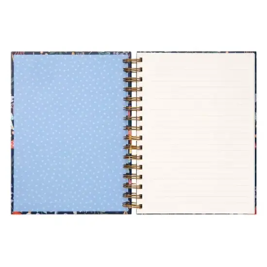 Blank Journal 6"x8" Hard Cover Mushrooms Navy - greenroom: Spiral Binding, Lined Paper, 320 Pages, Adult Stationery image {2}
