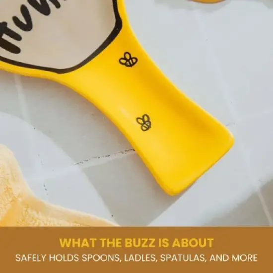 Silver Buffalo Disney Winnie The Pooh Hunny Ceramic Spoon Rest Holder image {4}