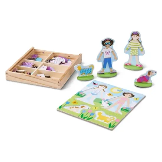 Melissa and Doug Best Friends Magnetic Dress-Up Magnetic Activity Set image {2}