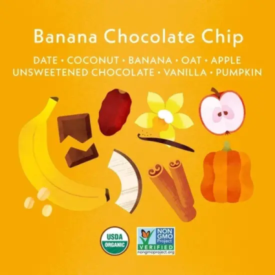 Once Upon a Farm Snack Bars Banana Choc Chip Oat - 9.6oz/8ct image {4}