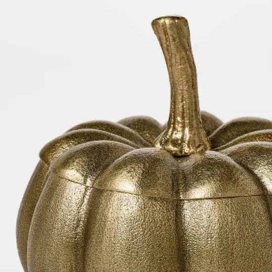 Cast Metal Pumpkin Canister - Threshold&trade; designed with Studio McGee image {2}