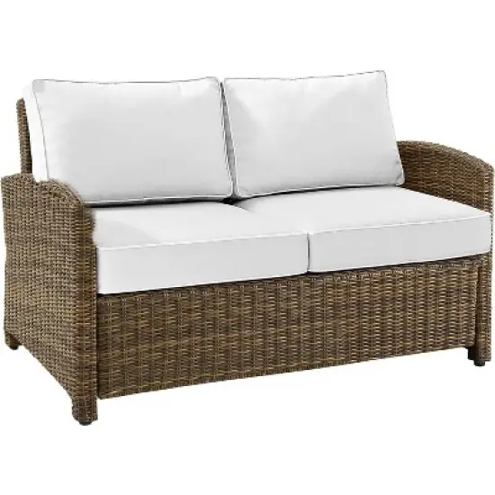 HomeStock Bradenton Outdoor Wicker Loveseat image {11}