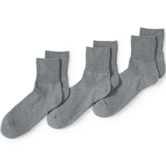 Lands' End Men's Rib Quarter Sock image {5}
