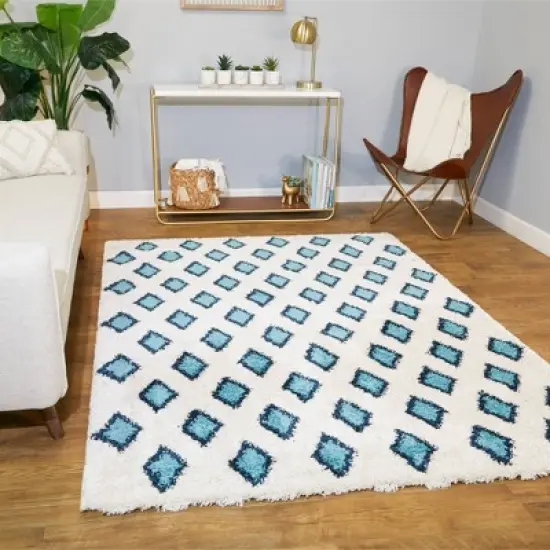 Avery Diamonds Shag Kids' Rug - Balta Rugs image {1}