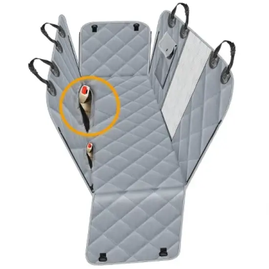 PAWBEE Dog Car Seat Covers - Nonslip Scratchproof Dog Car Seat Cover for Pets - Waterproof Pet Hammock with Front Mesh Window for car, SUV, Truck image {2}