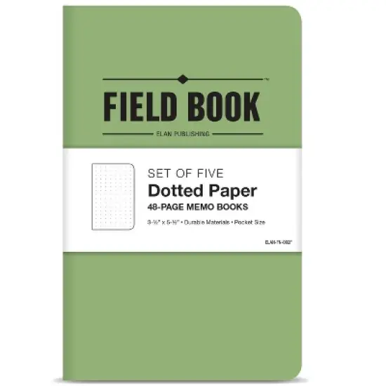 Elan Publishing Company Mini Field Book Set - Dots Text / Green Cover image {6}