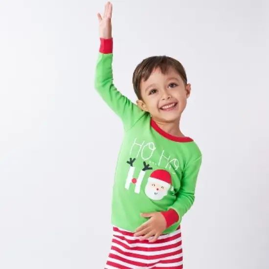 2-Piece Infant & Toddler Neutral Ho Ho Ho Snug Fit Cotton Pajamas image {3}