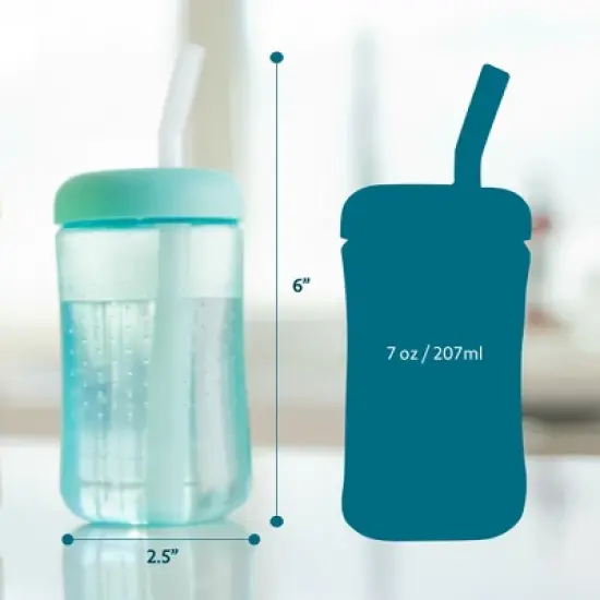 The First Years 7oz Squeeze and Sip Straw Cup - 2pk image {4}