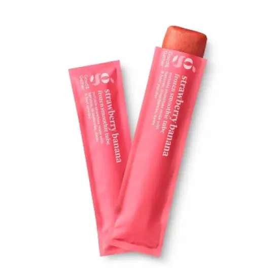 Naturally Flavored Strawberry Banana Frozen Smoothie Tubes - 12oz/6ct - Good & Gather&trade; image {2}